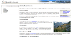 Desktop Screenshot of naturtyper.artsdatabanken.no