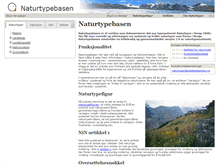 Tablet Screenshot of naturtyper.artsdatabanken.no